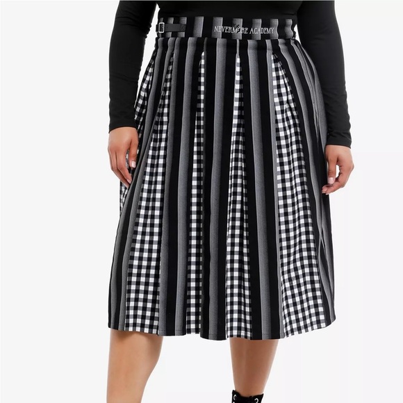 Hot Topic Dresses & Skirts - Wednesday Nevermore Academy Uniform Pleated Midi Skirt‎ Plus Size Hot Topic